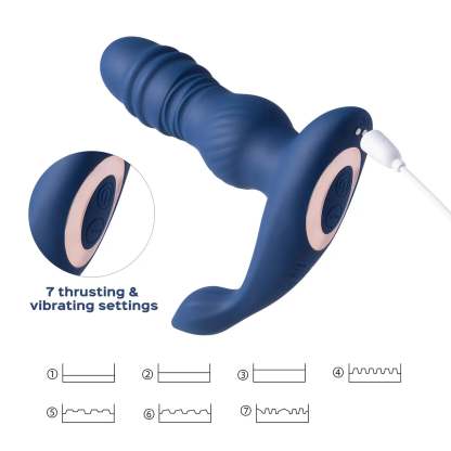 Jaden Thrusting Prostate Massager Vibrating Butt Plug Anal Sex Toy-BestGSpot