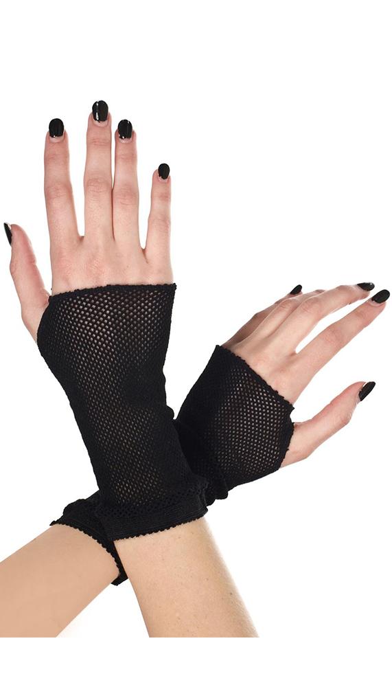 Black Fishnet Gloves-BestGSpot