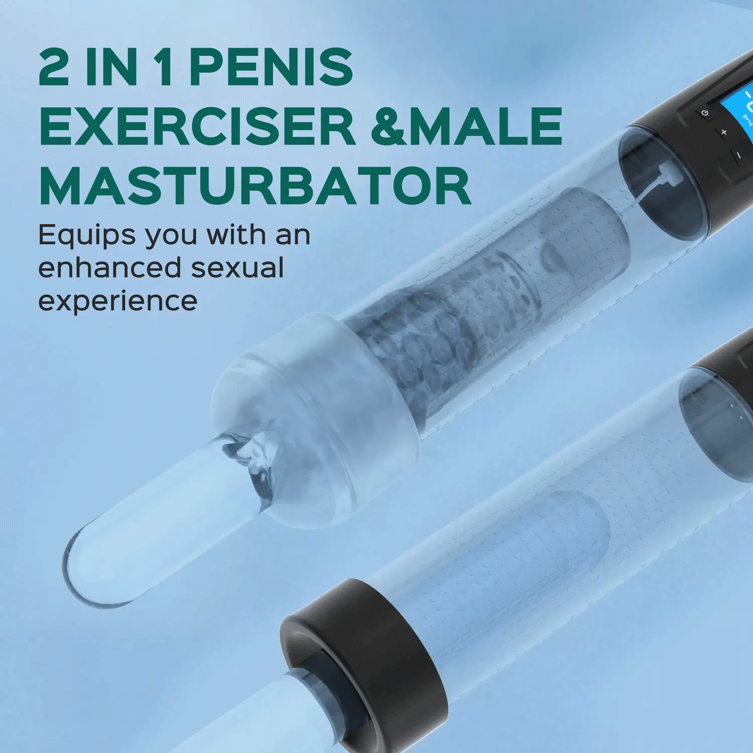 Nathan - Suction Penis Enlargement Pump Vibrating Suction Male Masturbator-BestGSpot