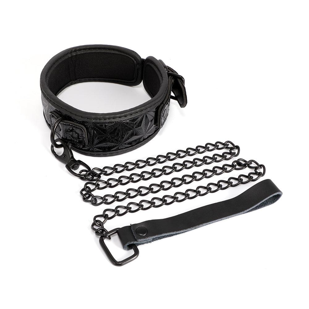 Power Play Collar and Leash Set - Unleash Your Desires-BestGSpot