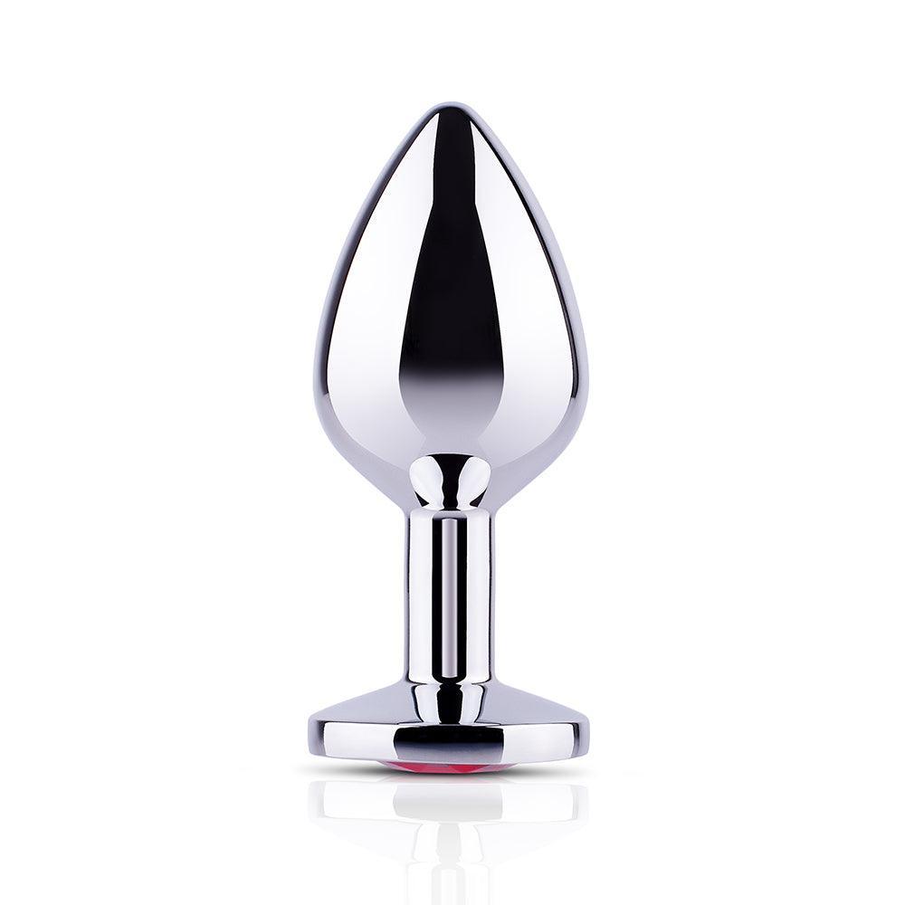 Red Gem Zinc Alloy Butt Plug - Elegant Pleasure Jewe-BestGSpot