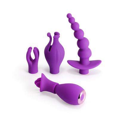 Ultimate Pleasure Kit: Clit Rubbing Nipple Vibrator with Vibrating Anal Beads-BestGSpot