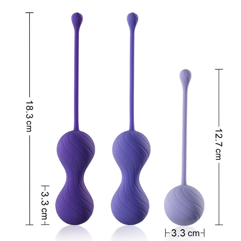 Twin Ball Postpartum Recovery 3-Piece Set - Vaginal Training Kegel Balls-BestGSpot