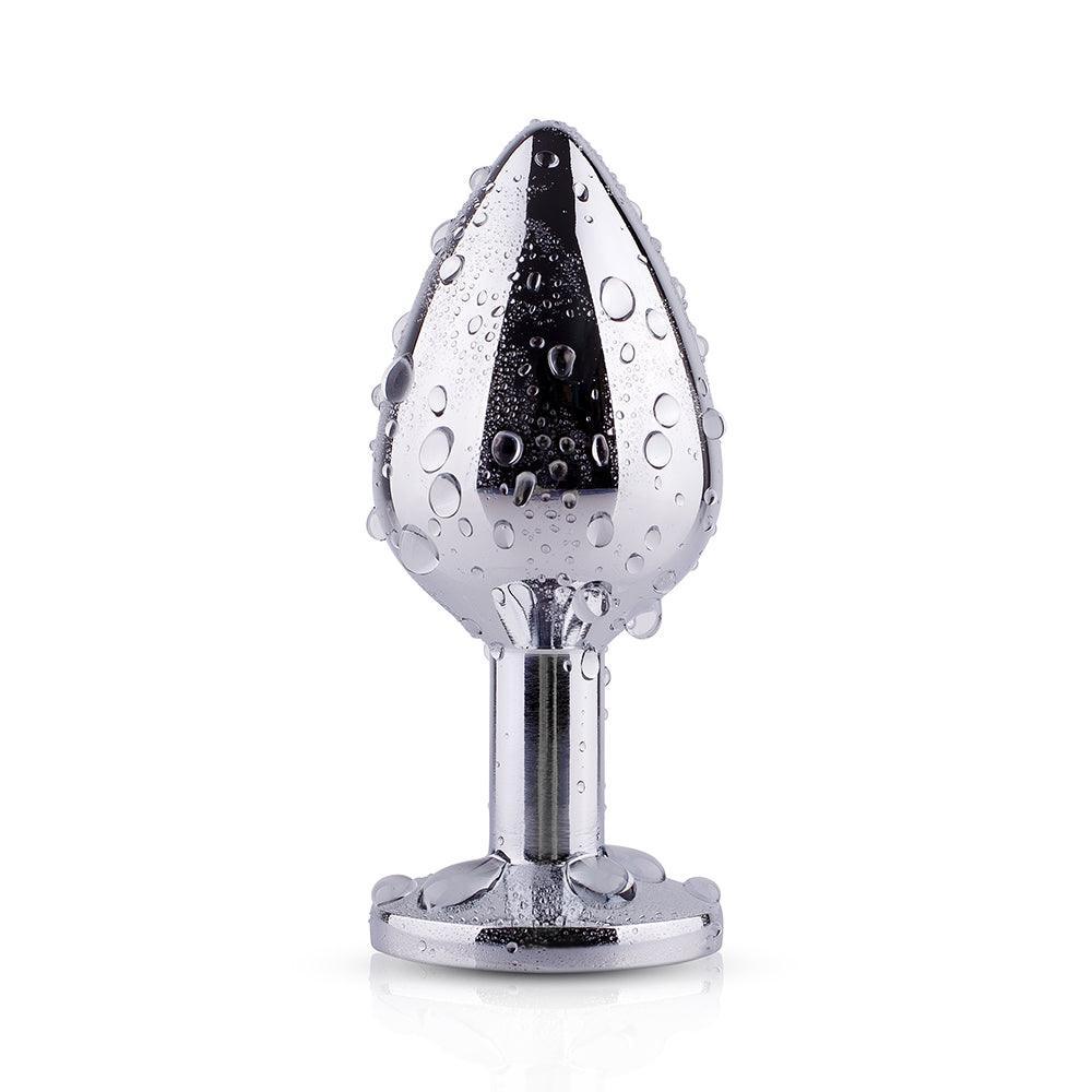 Red Gem Zinc Alloy Butt Plug - Elegant Pleasure Jewe-BestGSpot
