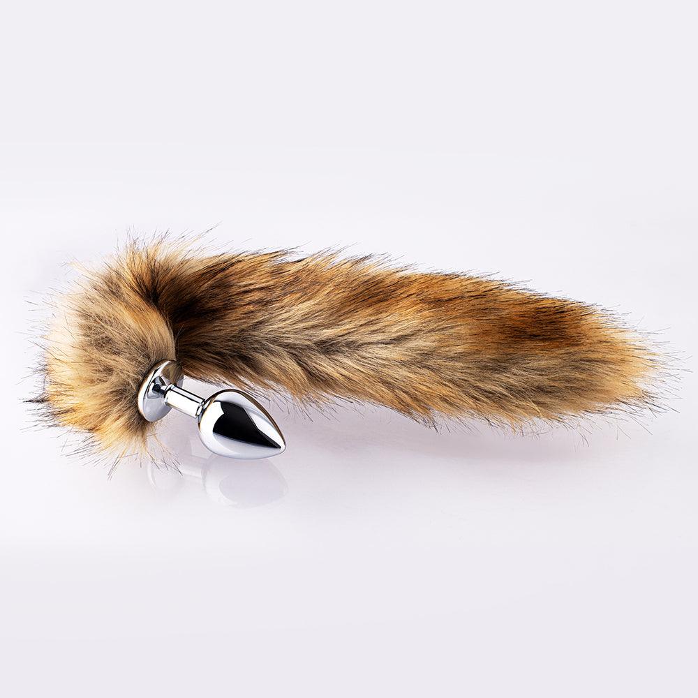 Long Fox Tail Butt Plug (Brown Fur): Unleash Your Inner Wild Side-BestGSpot