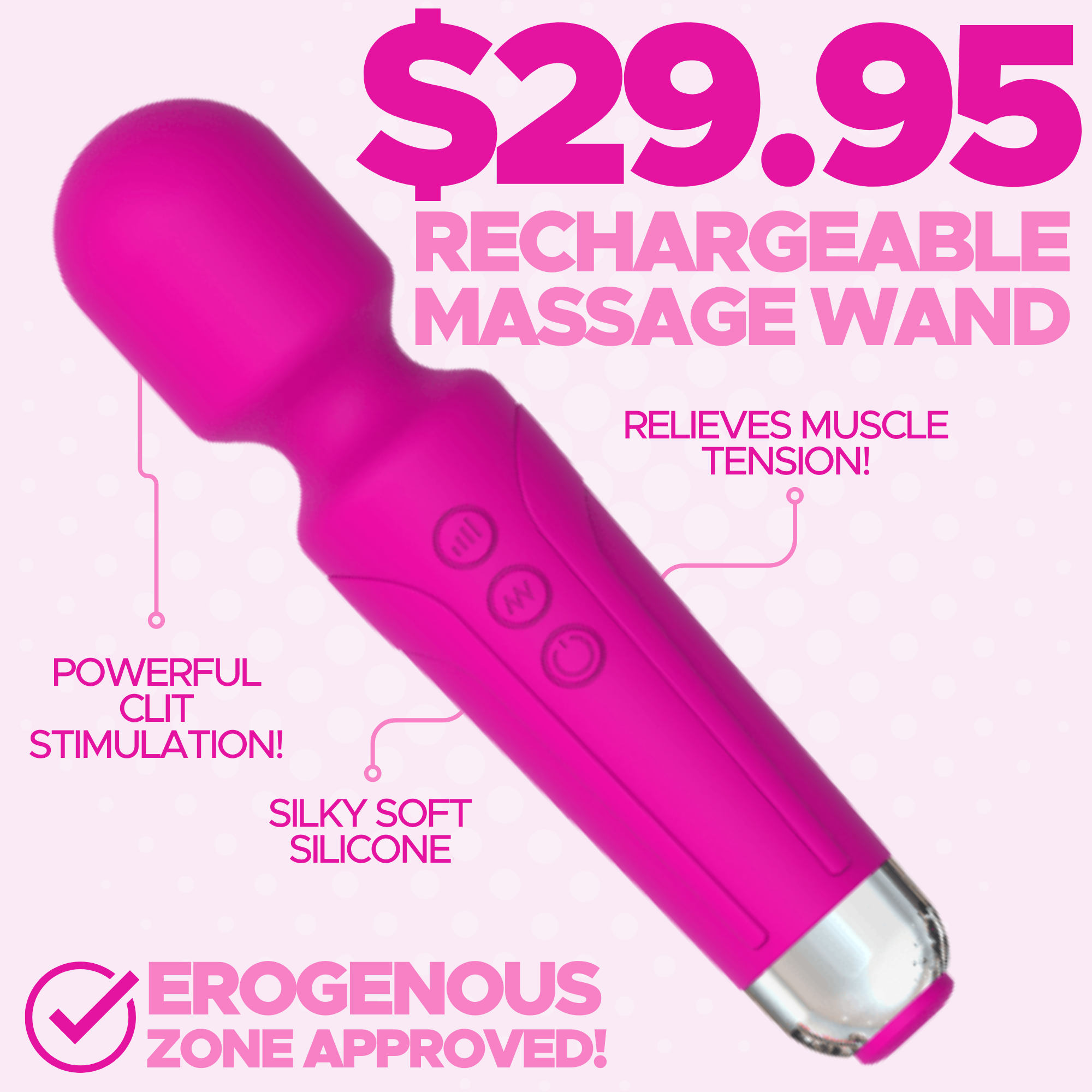 Silicone Power Wand Massager-BestGSpot