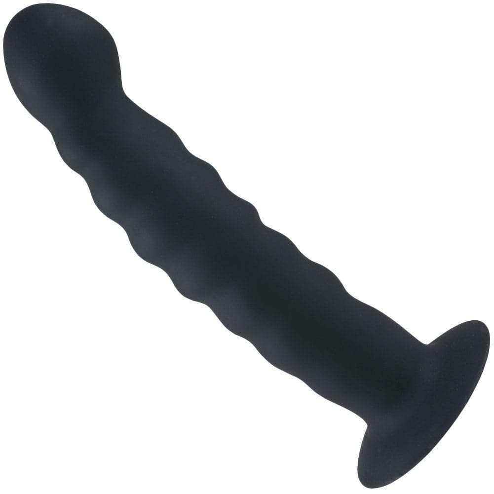 Rippled Silicone Probe - Suction Cup for Hands-Free Fun!-BestGSpot