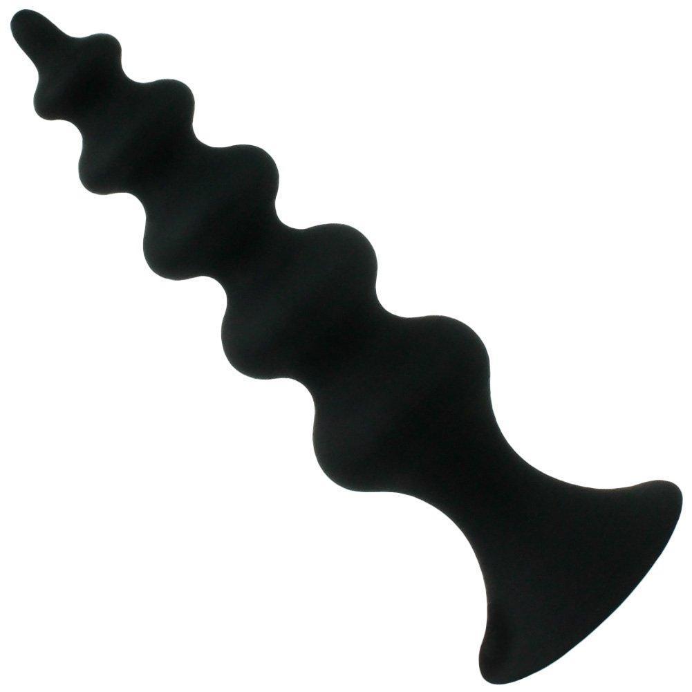 Beaded Silicone Anal Plug With Suction Cup Base-BestGSpot