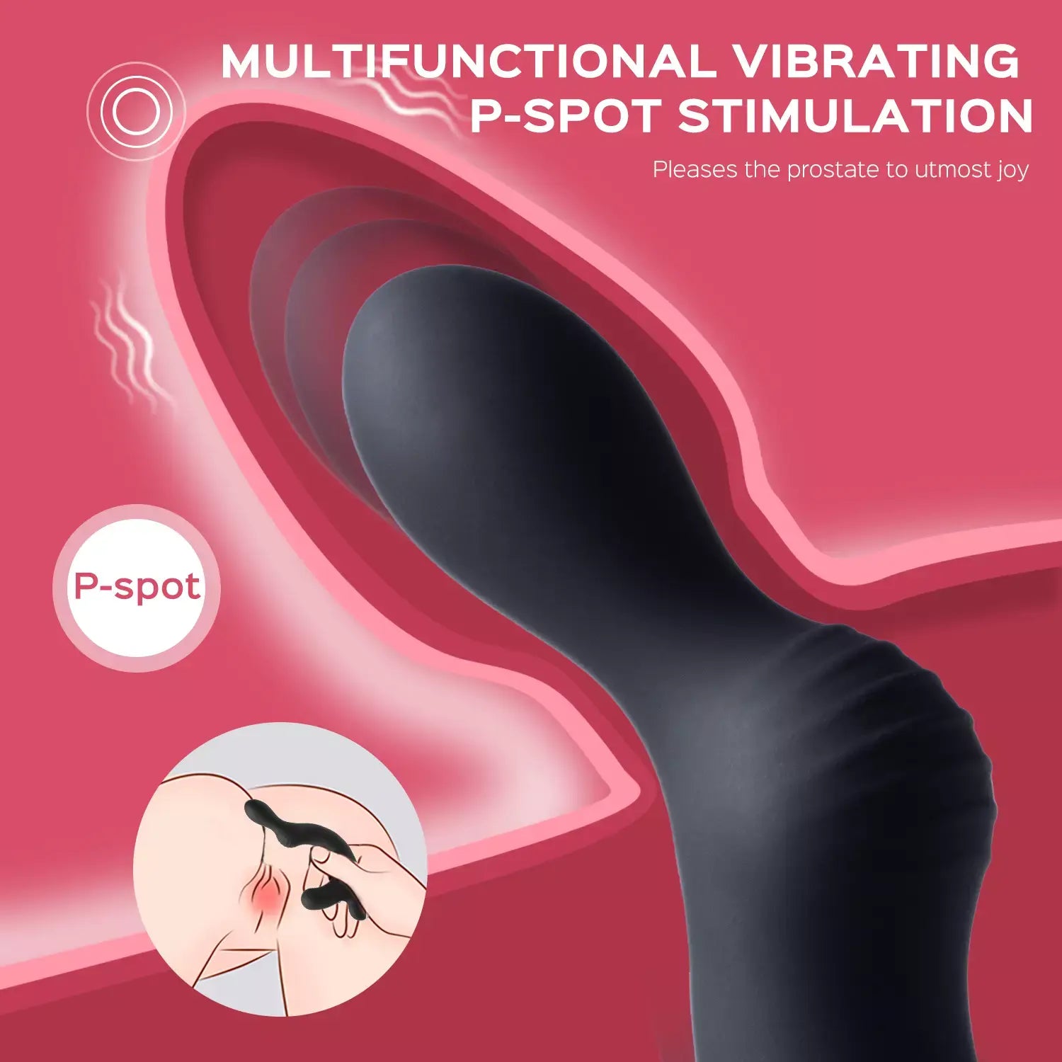 Rocky Vibrating Perineum Scrotum Stimulator-BestGSpot