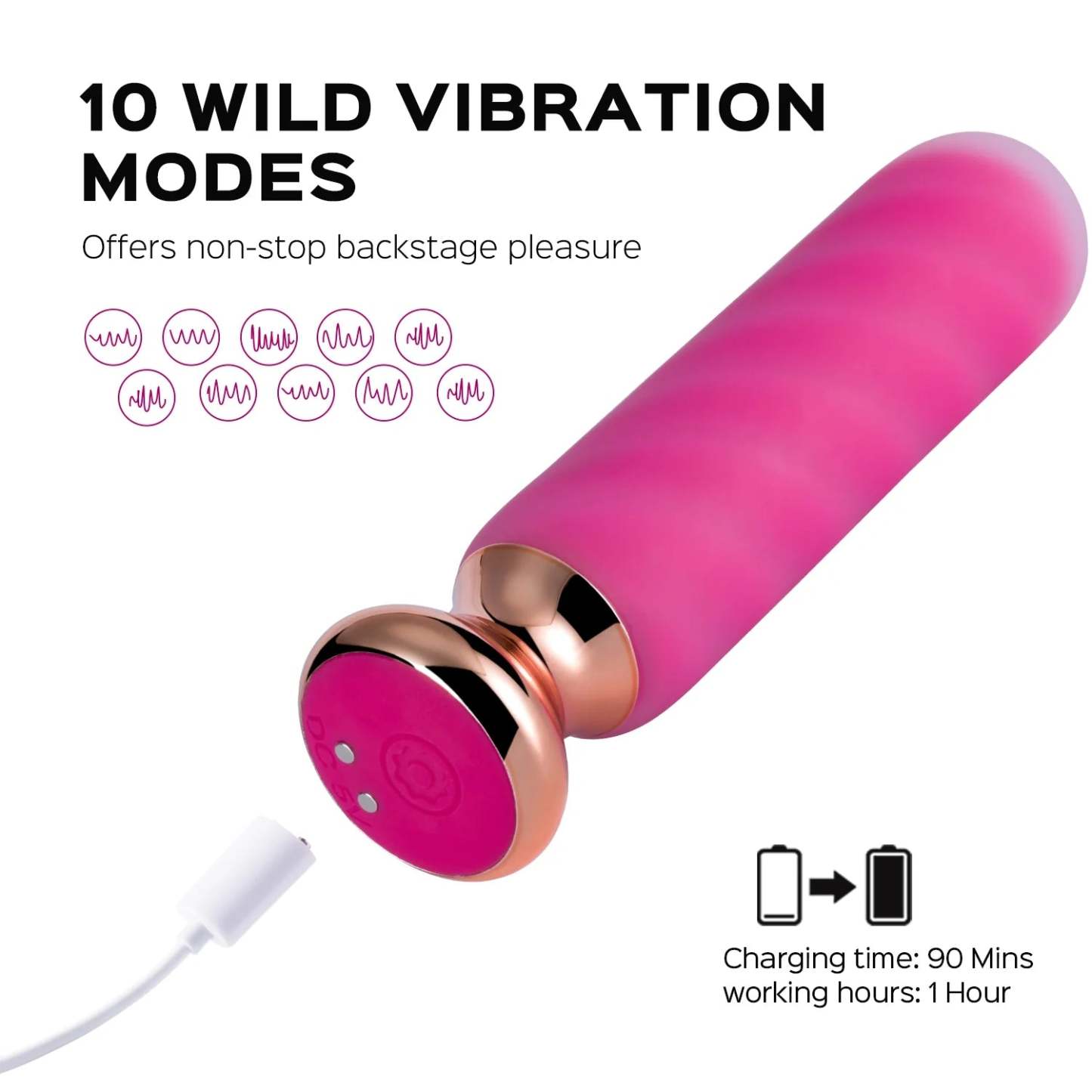 Rose Twister – Hands-Free Remote Vibrating Anal Plug-BestGSpot