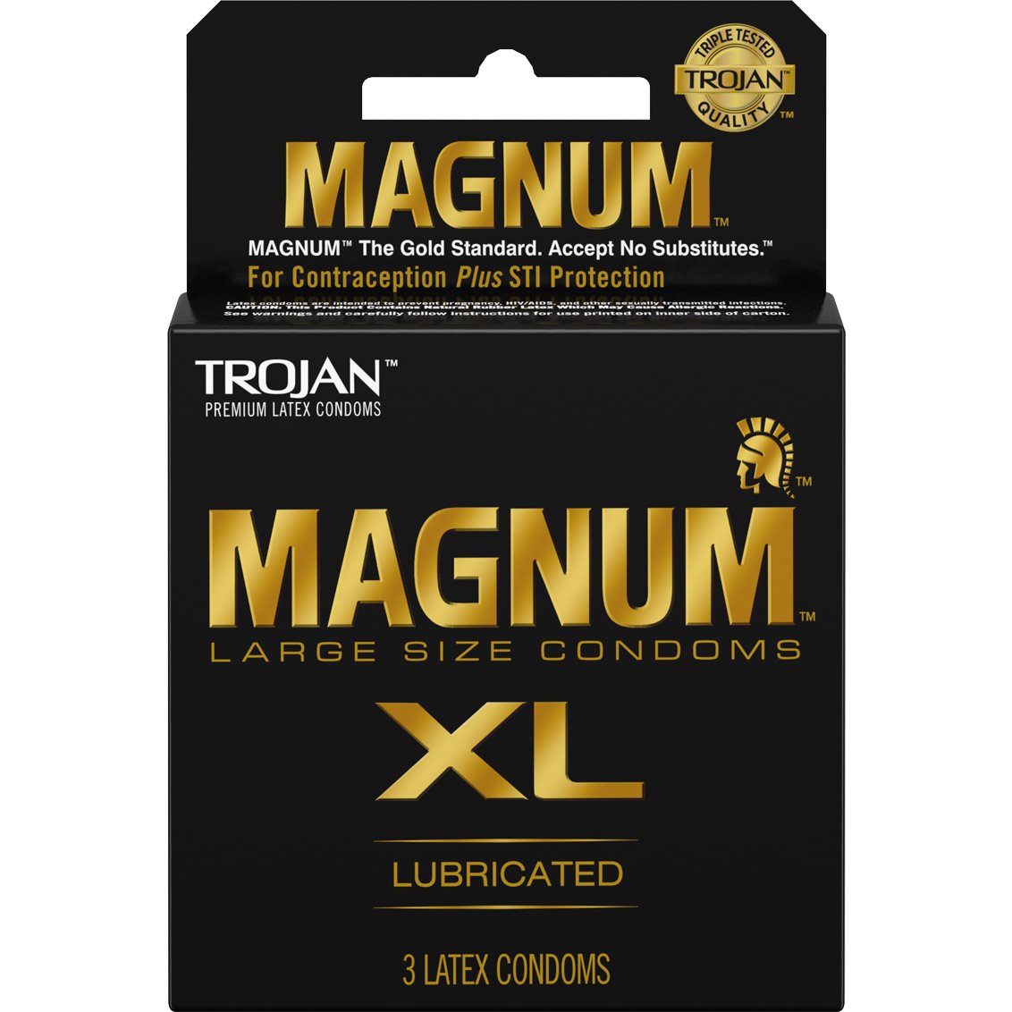Trojan Magnum XL Lubricated Condoms - 3 Pack & 12 Pack Available!-BestGSpot