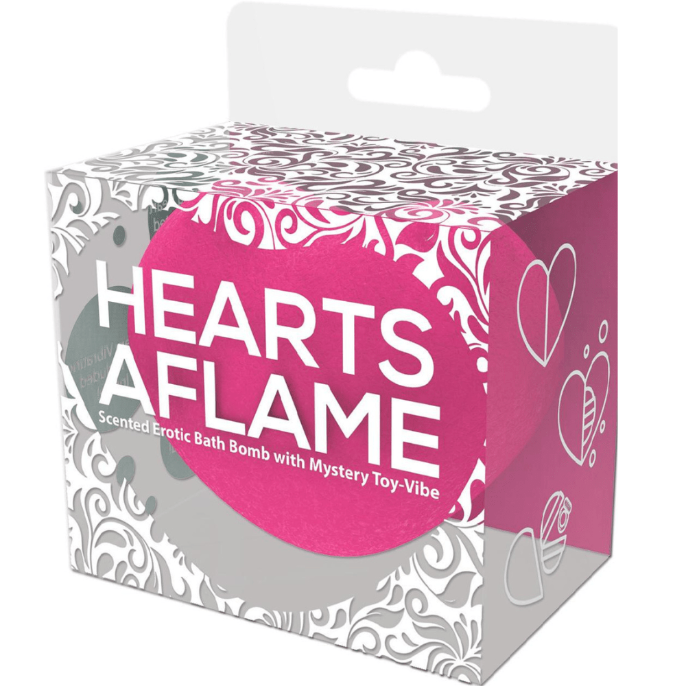 Hearts Aflame Scented Erotic Bath Bomb With Mystery Vibrating Toy-BestGSpot