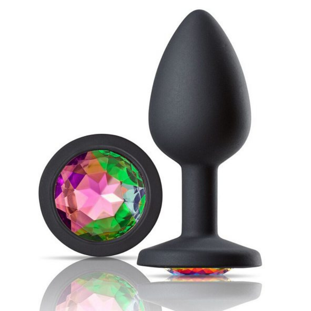 Silicone Jeweled Anal Plug - Perfect For Beginners!-BestGSpot