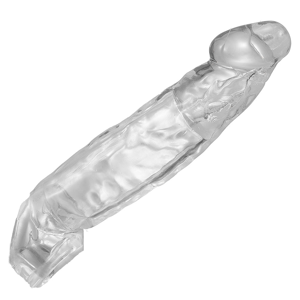7.8'' Clear Textured Penis Enhancement Sleeve-BestGSpot