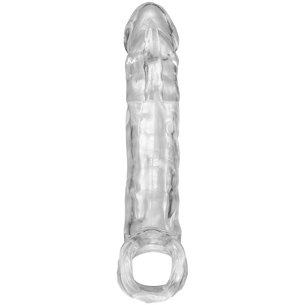 7.8'' Clear Textured Penis Enhancement Sleeve-BestGSpot
