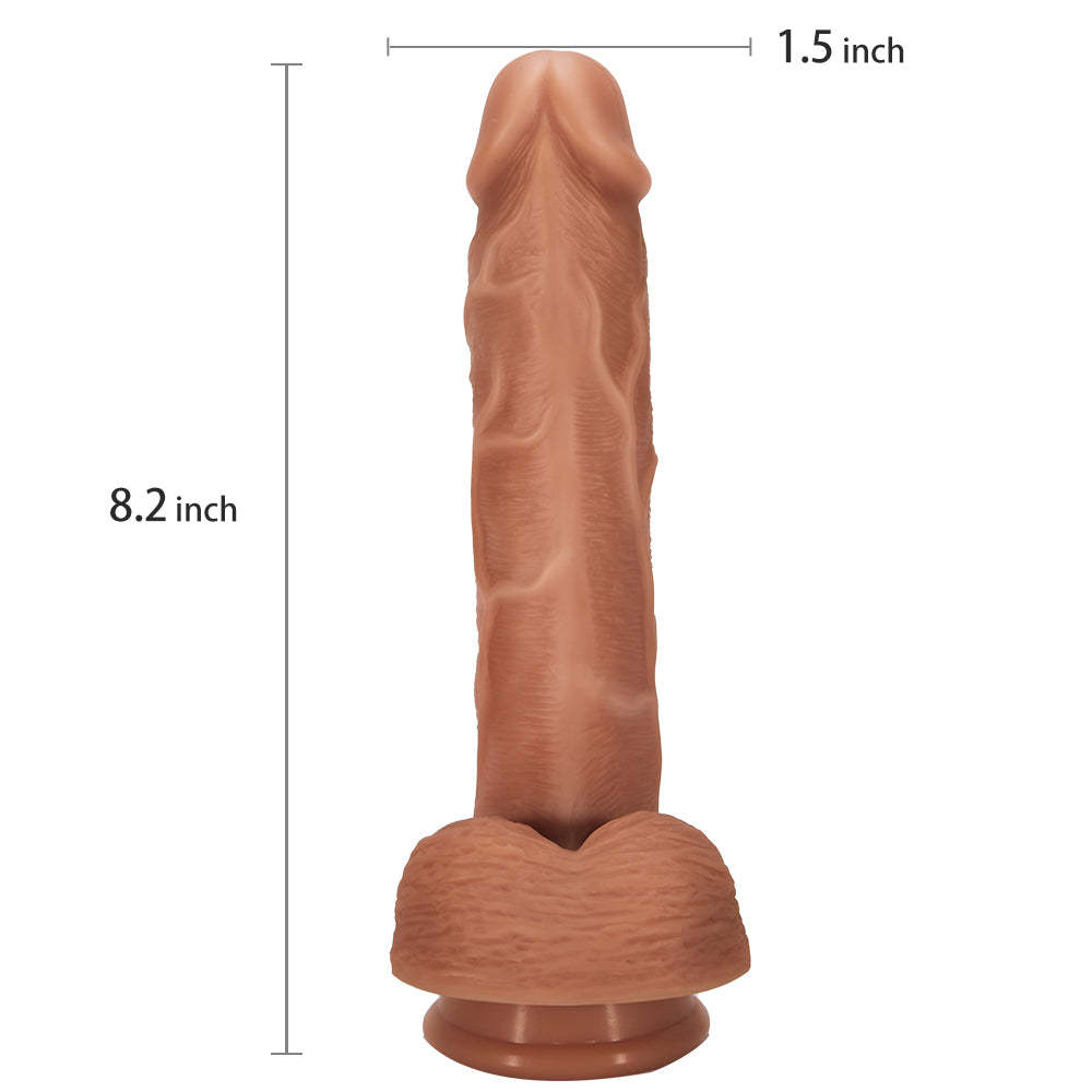 Remote Control 10-Frequency Telescoping Heating Dildo-BestGSpot
