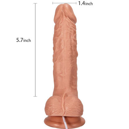 Wired Remote Control Electromagnetic Twitching Heating Dildo - Unleash Pleasure Power-BestGSpot