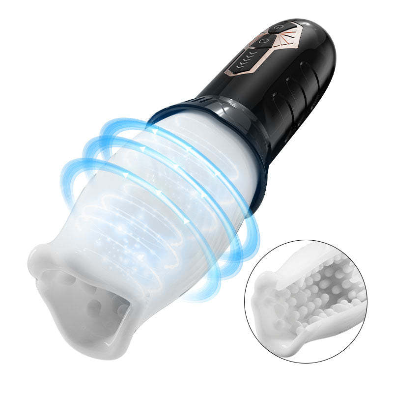 Tornado Handheld 5 Rotating 10 Vibrating Masturbation Cup-BestGSpot