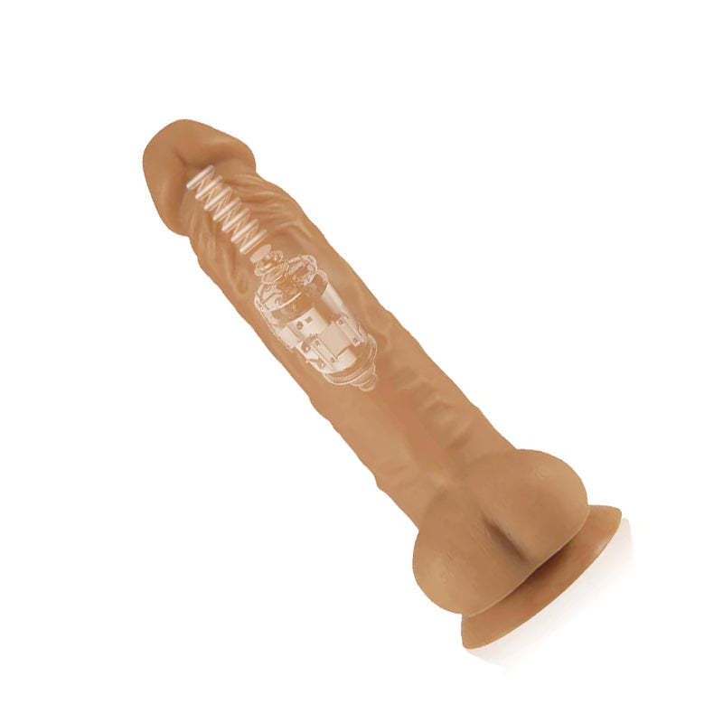 7.87" Thrusting G-Spot Dildo - Vibrating, Heating, Realistic-BestGSpot