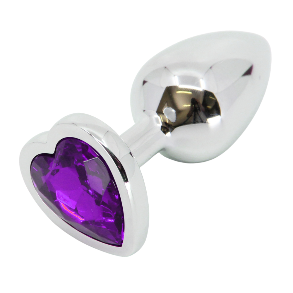 Jeweled Metal Heart Butt Plug-BestGSpot