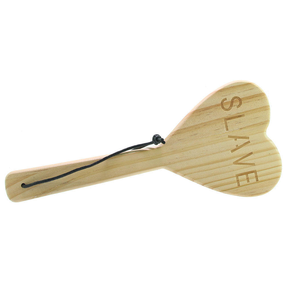 Heart Shaped Wood SLAVE Paddle-BestGSpot