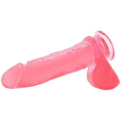 Crystal Jellies Realistic Ballsy Cock - Suction Cup Dildo!-BestGSpot