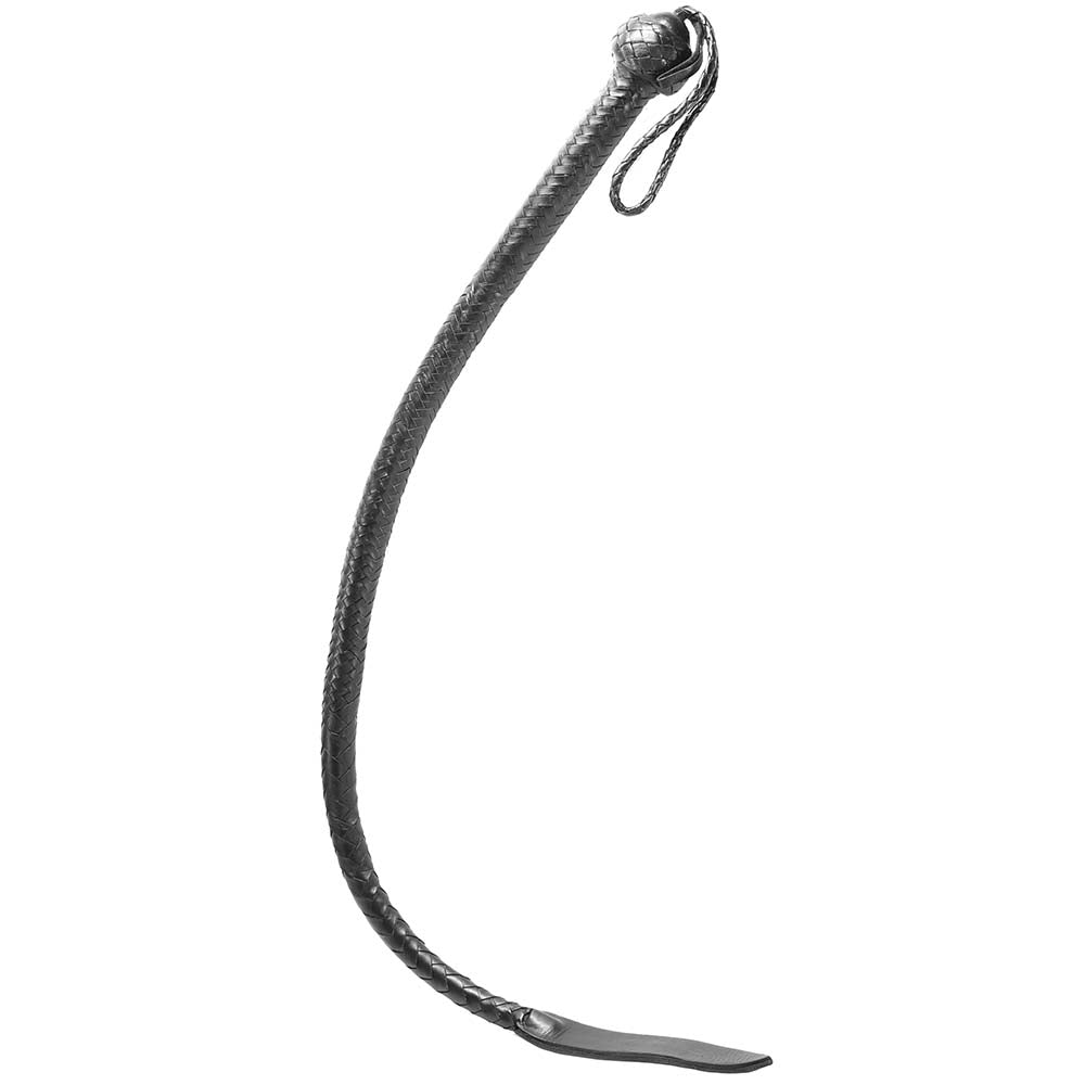 Black Leather Devil's Tail Whip-BestGSpot