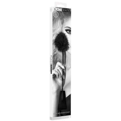 Black & White Crop with Feather Tickler-BestGSpot