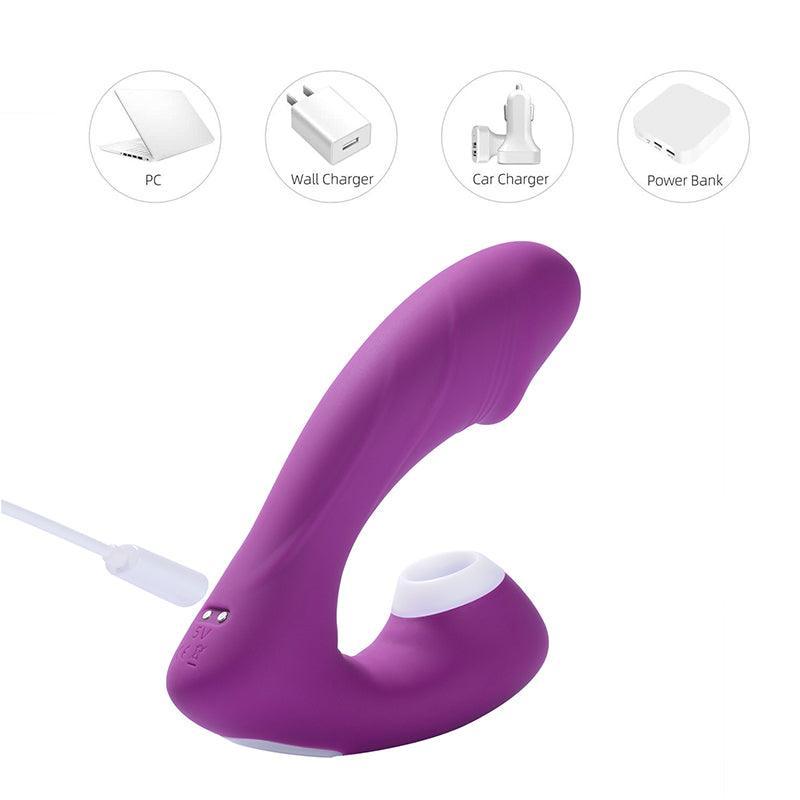 Paula Remote Clit Sucking G-Spot Vibrator - Ultimate Pleasure Combo-BestGSpot