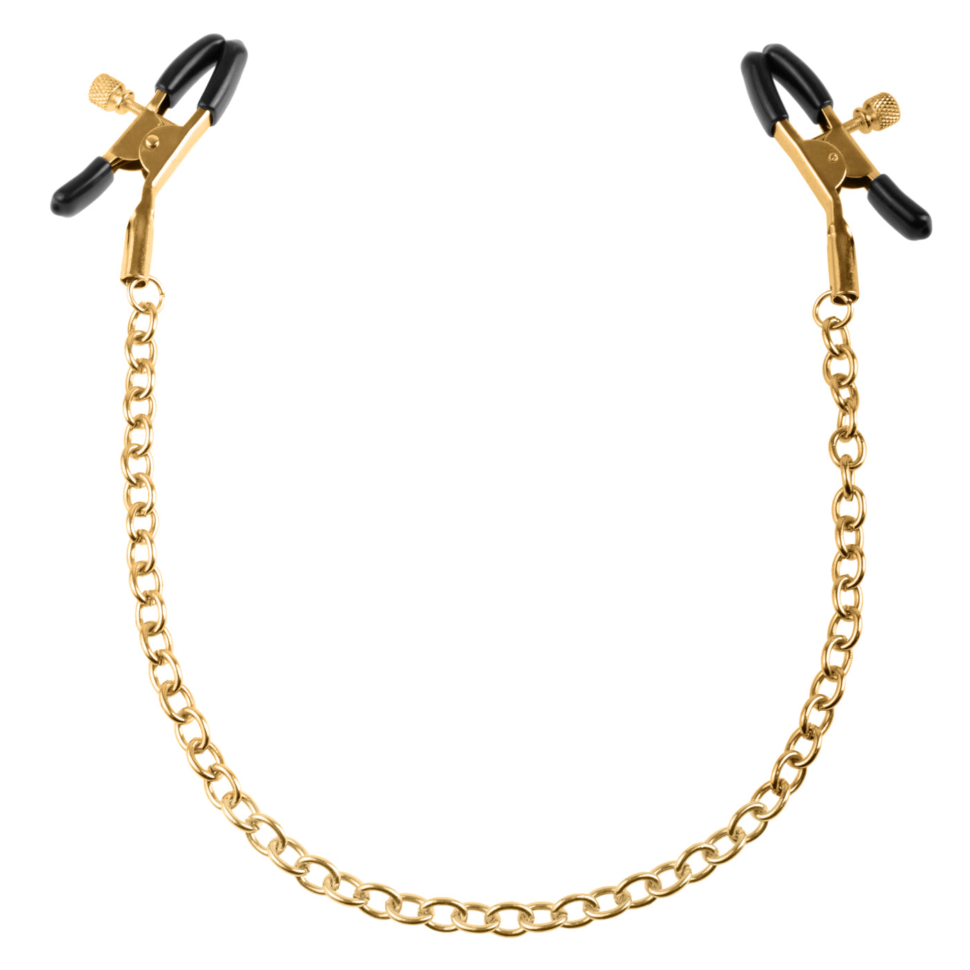 Fetish Fantasy Gold Chain Nipple Clamps-BestGSpot