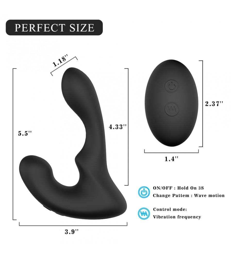 9-Pattern Vibration Double Motor 30 Wave-Motion Prostate Massager-BestGSpot