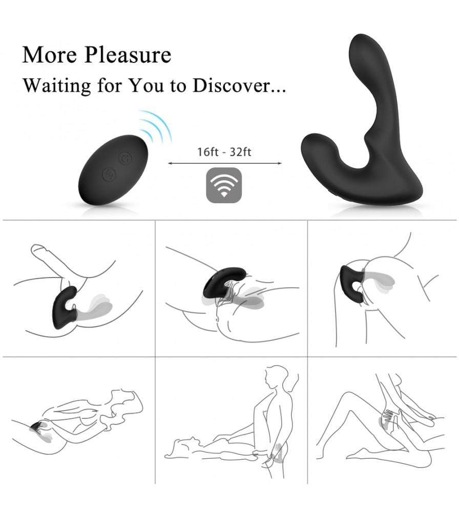9-Pattern Vibration Double Motor 30 Wave-Motion Prostate Massager-BestGSpot