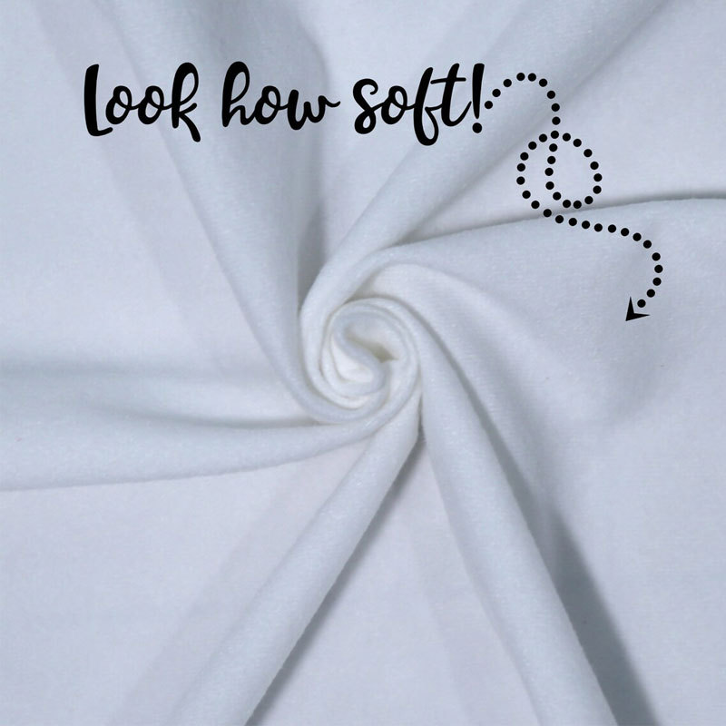 Personalized quilt labels in cotton or Polyester with sew-on or iron on backing. Printed