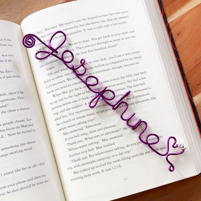 Personalized Wire Bookmarks