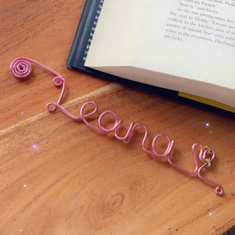 Personalized Wire Bookmarks