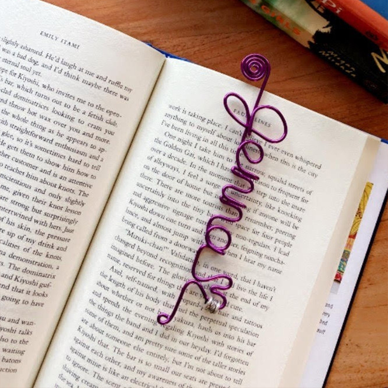 Personalized Wire Bookmarks