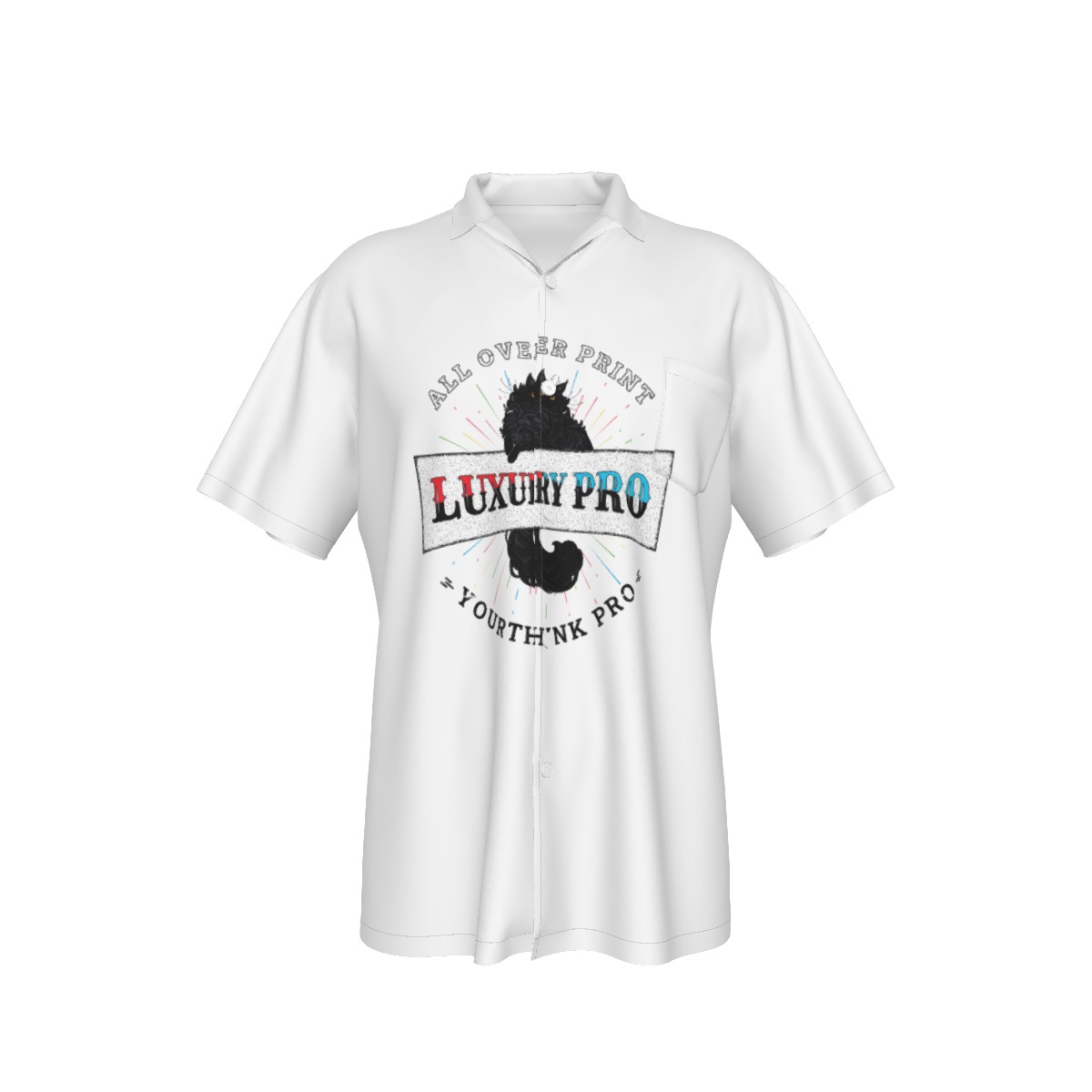 Men's Hawaiian Shirt With Pocket