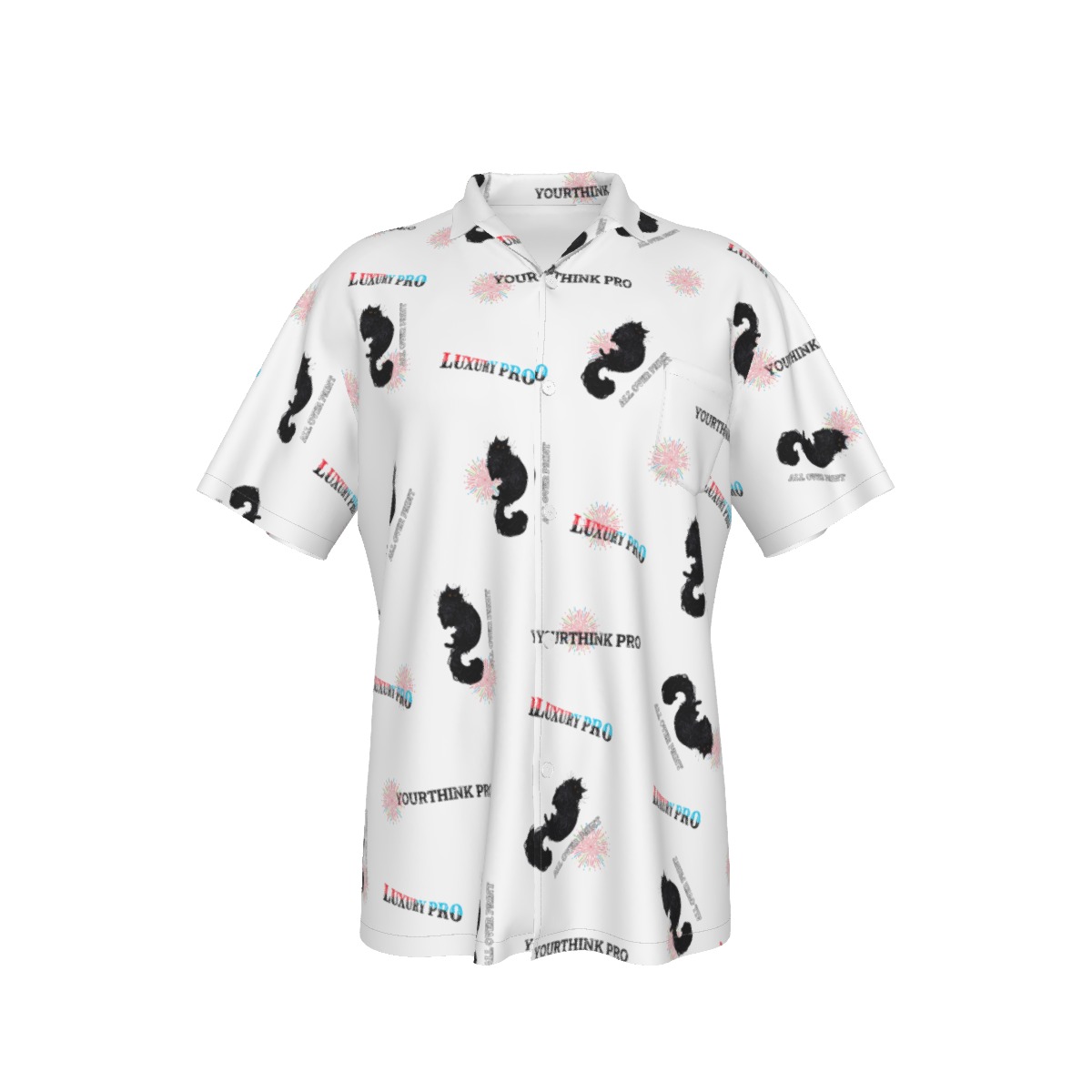 Men's Hawaiian Shirt With Pocket