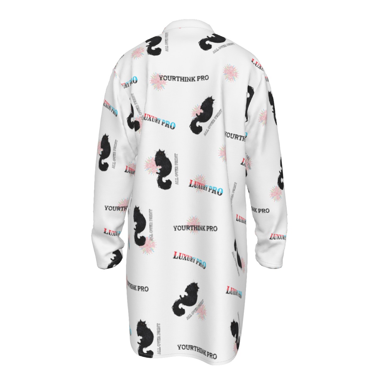 Men's Stand-up Collar Long Shirt