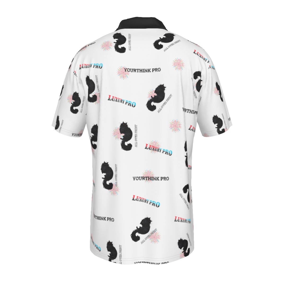 Men's Lapel Zip Short Sleeve POLO