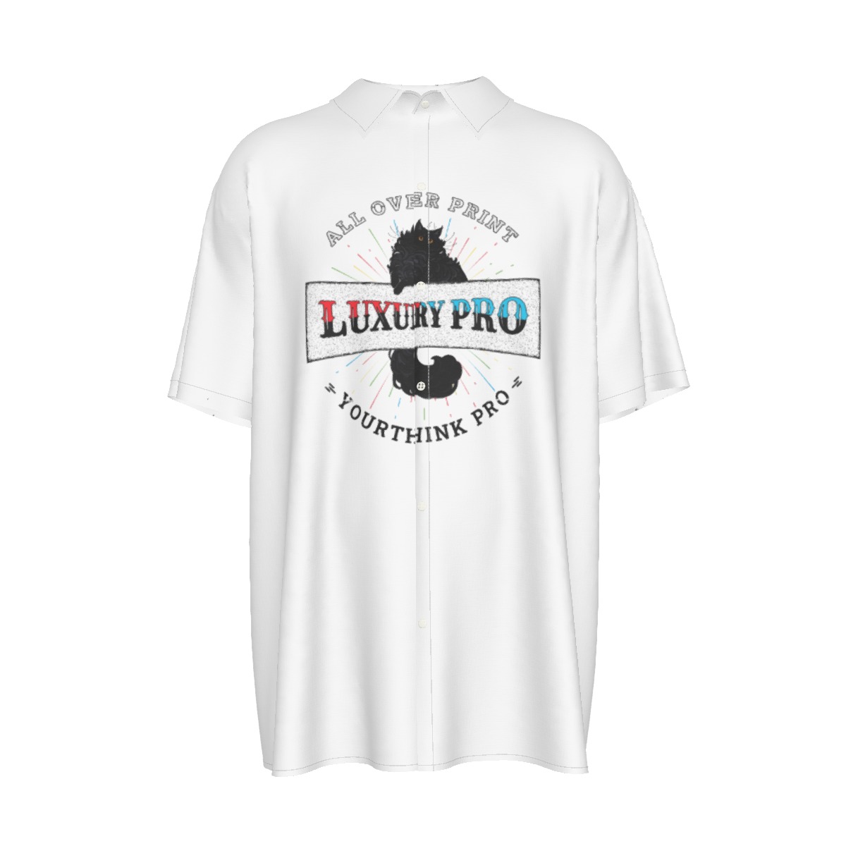 Men's Imitation Silk Short-Sleeved Shirt