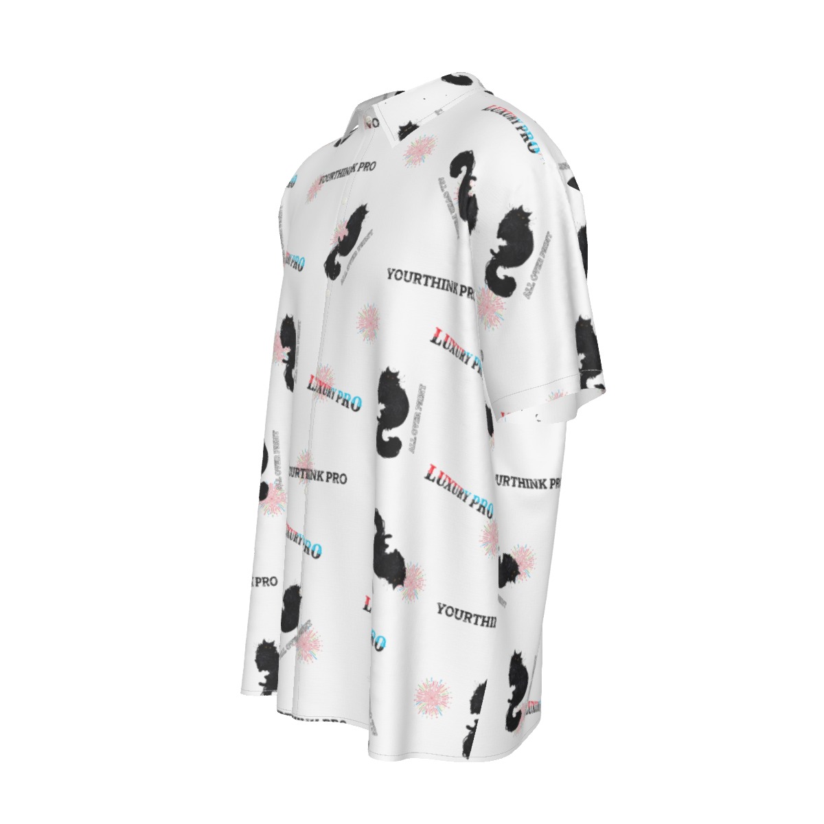 Men's Imitation Silk Short-Sleeved Shirt