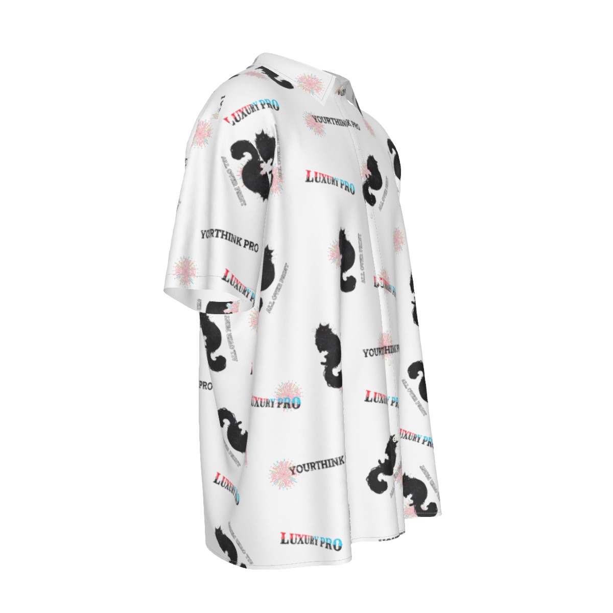 Men's Imitation Silk Short-Sleeved Shirt