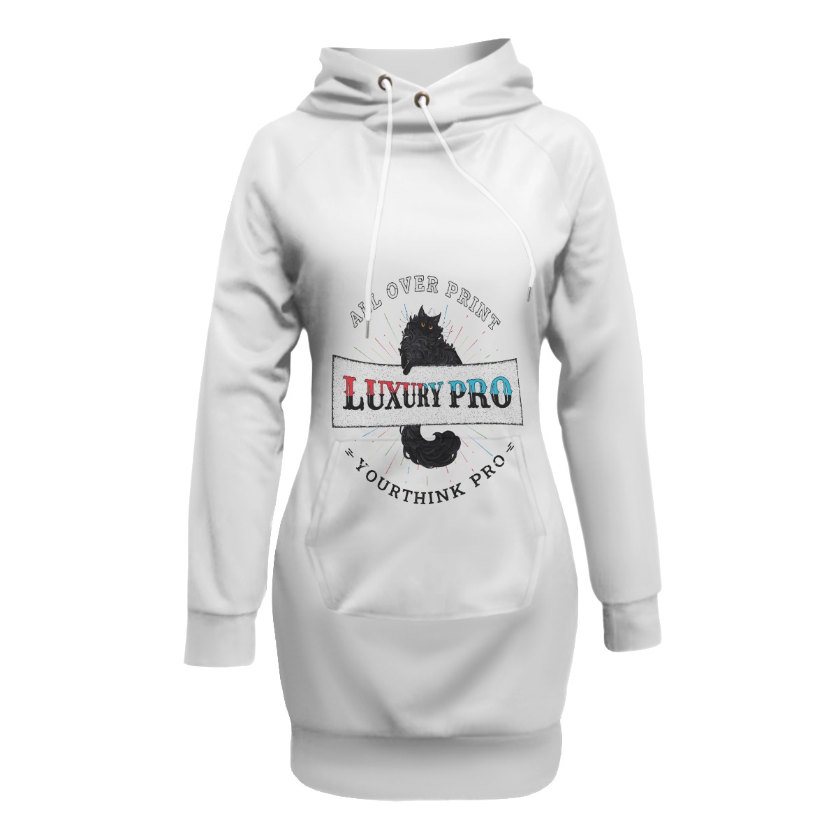 Women's Pullover Hoodie With Raglan Sleeve