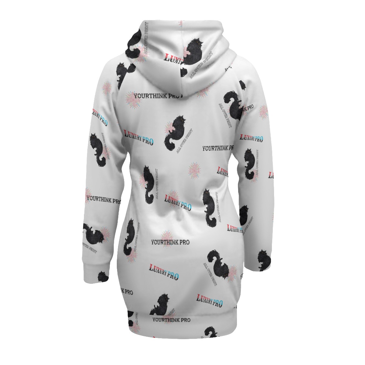 Women's Pullover Hoodie With Raglan Sleeve