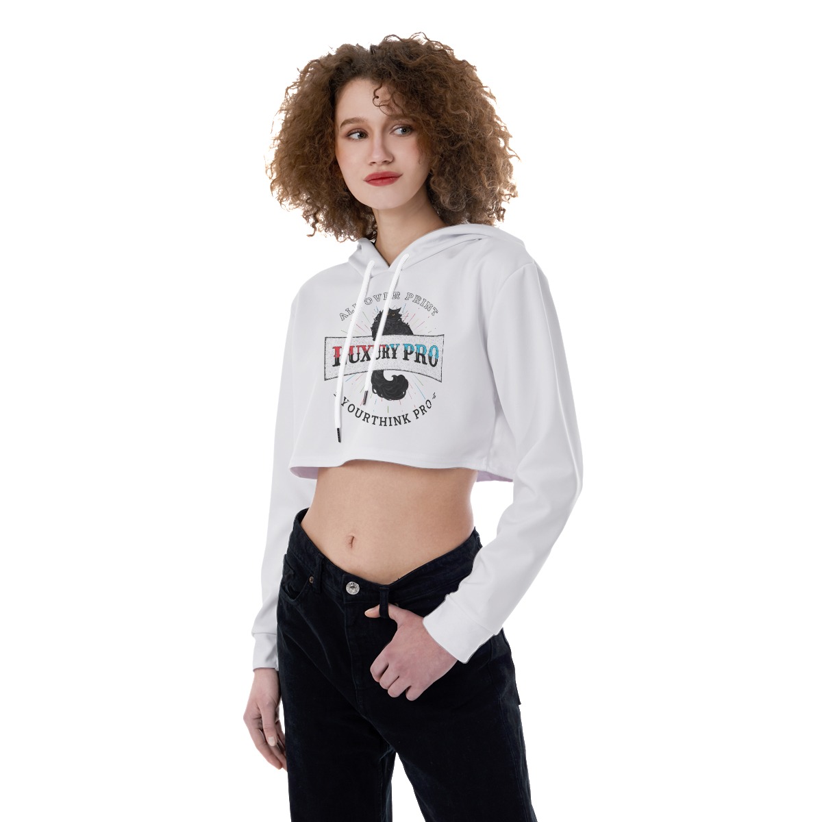 Women's Crop Top Hoodie