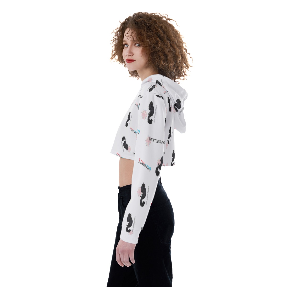 Women's Crop Top Hoodie