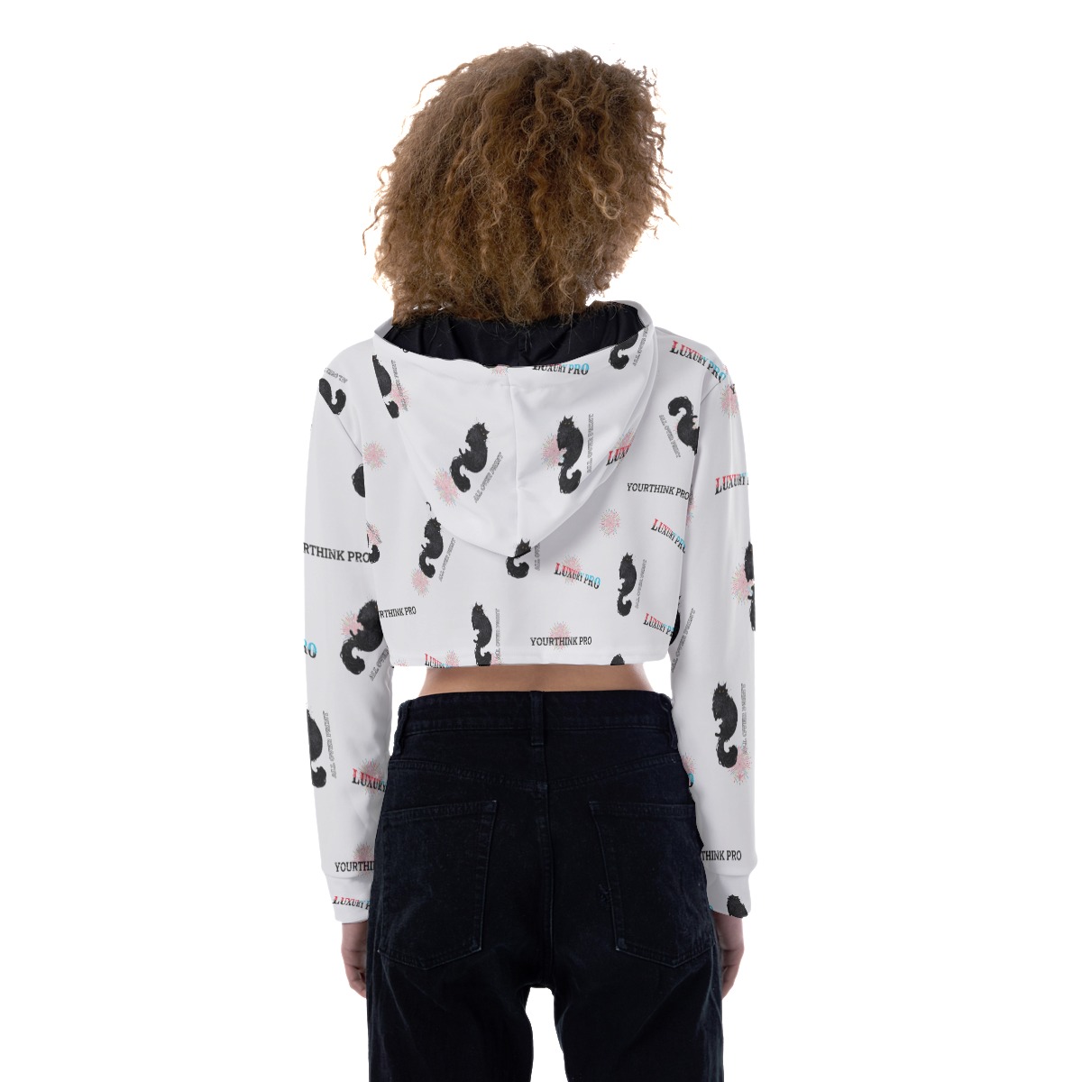 Women's Crop Top Hoodie