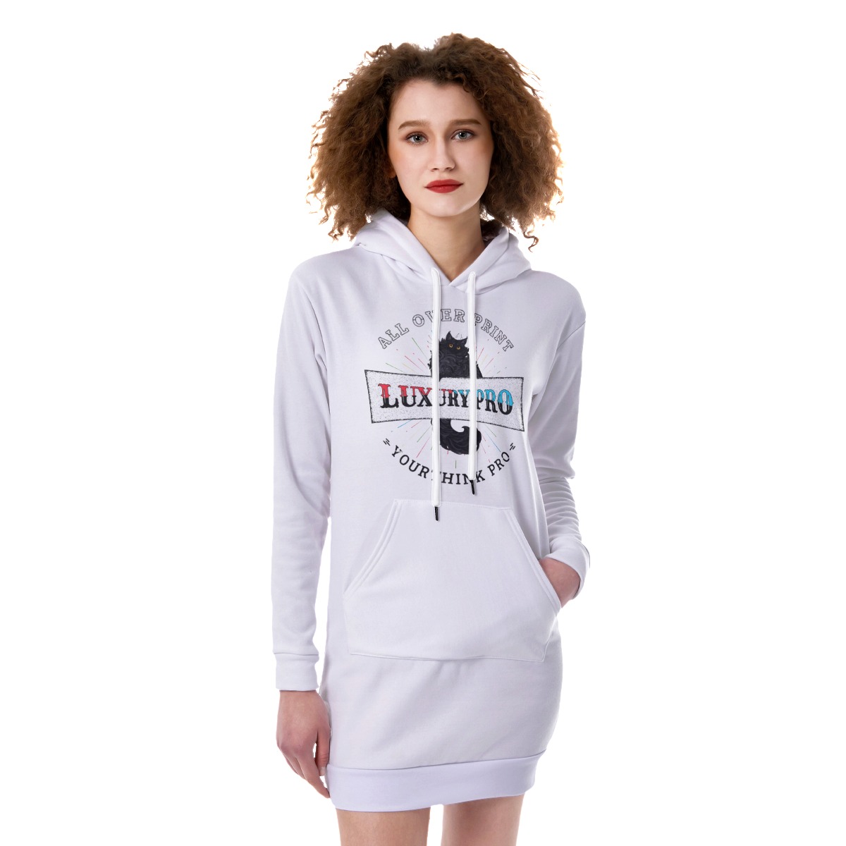 Women's Heavy Fleece Long Hoodie