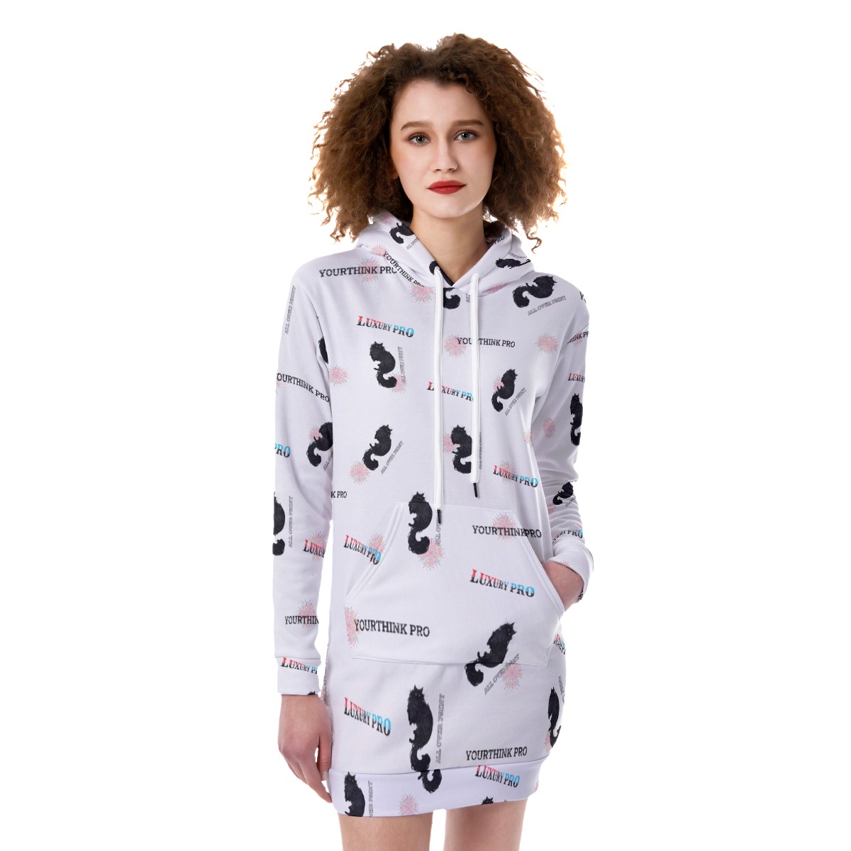 Women's Heavy Fleece Long Hoodie